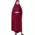 Maroon 100% Viscose Knits-Jersey Extra Nose Piece Head To Toe Free Size hijab