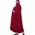 Maroon 100% Viscose Knits-Jersey Extra Nose Piece Head To Toe Free Size hijab