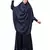 Navy Premium Shine Nida  Two pc Khimer & Skirt Ready to wear Instant Hijab cum Naqab Set