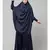 Navy Premium Shine Nida  Two pc Khimer & Skirt Ready to wear Instant Hijab cum Naqab Set