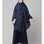 Navy Premium Shine Nida  Two pc Khimer & Skirt Ready to wear Instant Hijab cum Naqab Set