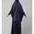 Navy Premium Shine Nida  Two pc Khimer & Skirt Ready to wear Instant Hijab cum Naqab Set