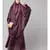 Plum Premium Shine Nida  Two pc Khimer & Skirt Ready to wear Instant Hijab cum Naqab Set