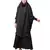 Dark Grey Premium Shine Nida  Two pc Khimer & Skirt Ready to wear Instant Hijab cum Naqab Set