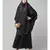 Dark Grey Premium Shine Nida  Two pc Khimer & Skirt Ready to wear Instant Hijab cum Naqab Set