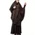 Chocolate Brown Premium Shine Nida  Two pc Khimer & Skirt Ready to wear Instant Hijab cum Naqab Set