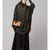 Olive Green Premium Shine Nida  Two pc Khimer & Skirt Ready to wear Instant Hijab cum Naqab Set