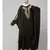 Olive Green Matt Nida Neck and Sleeve Embroidery with Cuff free Size  Kaftan