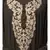 Olive Green Matt Nida Neck and Sleeve Embroidery with Cuff free Size  Kaftan