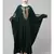 Battle Green Matt Nida Neck and Sleeve Embroidery with Cuff free Size  Kaftan