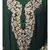 Battle Green Matt Nida Neck and Sleeve Embroidery with Cuff free Size  Kaftan