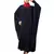 Navy Blue Matt Nida Neck and Sleeve Embroidery with Cuff free Size  Kaftan