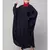 Navy Blue Matt Nida Neck and Sleeve Embroidery with Cuff free Size  Kaftan