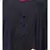 Navy Blue Matt Nida Neck and Sleeve Embroidery with Cuff free Size  Kaftan