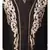 Black Premium Shine Nida front open Thread Embroidery at Front and Sleeve Dubai Nida Kaftan