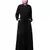Black Matt Nida Front Open with Belt and Elastic at cuff Casual Abaya