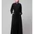 Black Matt Nida Front Open with Belt and Elastic at cuff Casual Abaya