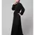 Black Matt Nida Front Open with Belt and Elastic at cuff Casual Abaya