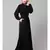 Black Matt Nida Front Open with Belt and Elastic at cuff Casual Abaya