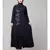 Navy Blue Matt Nida Front Open one side Thread embroidery  Casual Abaya