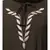 Olive Green Matt Nida Front and Sleeve Resham Embroidery Balloon Sleeve Abaya