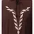 Brown Matt Nida Front and Sleeve Resham Embroidery Balloon Sleeve Abaya