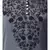 Grey Premium Shine Nida Neck and Sleeve Resham Embroidered  A line Party Abaya