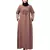 Skin Premium Shine Nida embroidery at front contrast piping Casual Abaya