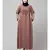 Skin Premium Shine Nida embroidery at front contrast piping Casual Abaya