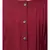 Maroon Matt Nida Pleats at front and sleeve Front open Casual Abaya