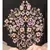 Black/Khaki Matt Nida front and sleeve embroidery contrast sleeve Kaftan