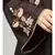 Brown Premium Shine Nida Front Open mbroidered Nida Abaya