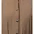Khaki Matt Nida Front open gather and frill with belt Casual Abaya
