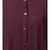 Wine Matt Nida Front open gather and frill with belt Casual Abaya