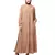 Grey Skin Matt Nida Front open Hidden Placket Daily wear casual Abaya