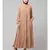 Grey Skin Matt Nida Front open Hidden Placket Daily wear casual Abaya