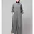 Navy Matt Nida Front open Hidden Placket Daily wear casual Abaya
