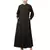 Navy Blue Matt Nida Front open Hidden Placket Daily wear casual Abaya