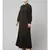 Navy Blue Matt Nida Front open Hidden Placket Daily wear casual Abaya