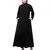 Black Matt Nida Pleats at front daily wear Casual Abaya