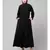 Black Matt Nida Pleats at front daily wear Casual Abaya