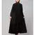 Black Matt Nida Pleats at front daily wear Casual Abaya