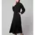 Black Matt Nida Pleats at front daily wear Casual Abaya