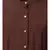 Brown Matt Nida Front Open Frill at Bottom Casual Abaya