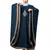 Teal/Khaki Matt Nida Contrast border front and sleeve embroidery Kaftan