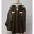 Olive Gree Matt Nida Front to back & at hand opening Resham Embroidery Irani Kaftan
