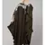 Olive Gree Matt Nida Front to back & at hand opening Resham Embroidery Irani Kaftan