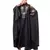 Dark Grey Premium Shine Nida front and sleeve resham embroidery Irani Kaftan