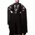 Black Premium Shine Nida front and sleeve resham embroidery Irani Kaftan