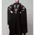 Black Premium Shine Nida front and sleeve resham embroidery Irani Kaftan